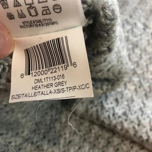 BCBGENERATION Heather Grey Knit Chunky Sweater Womens Size XS - Picture 8 of 9
